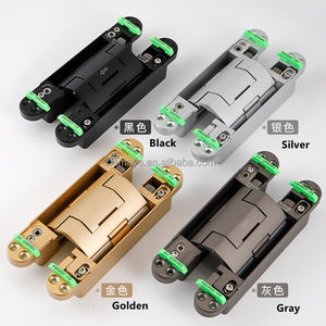 Cerradura de bisagra de puerta oculta hidráulica moderna de 194*30mm, bisagra de madera ajustable <span class=keywords><strong>3D</strong></span> de cierre suave de aluminio Invisible para Baño - Product Image 2