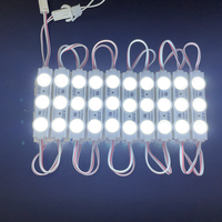 Bande lumineuse à LED de haute qualité, blanche, AC110V, 3 modules LED pour enseignes lumineuses, enseignes publicitaires, devanture de magasin, bordure de garage