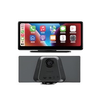 Kamera Dash Cam Nirkabel Depan dan Belakang DDPAI M5S 1400P 1080P Gaya Baru dengan Carplay Android Auto Layar Sentuh HD 8.9 Inci