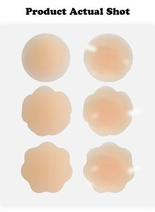 Copricapezzoli Adesivi in Silicone Tinta Unita - Design Traspirante Sollevamento del <span class=keywords><strong>Seno</strong></span> Femminile Rimovibile Sottile Invisibile Senza Cuciture per Uso Quotidiano - Product Image 3