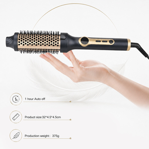 Brosse chauffante électrique professionnelle de 38 mm avec plusieurs réglages de température, arrêt automatique, 1,5 pouce, brosse à cheveux chauffante électrique - Product Image 4