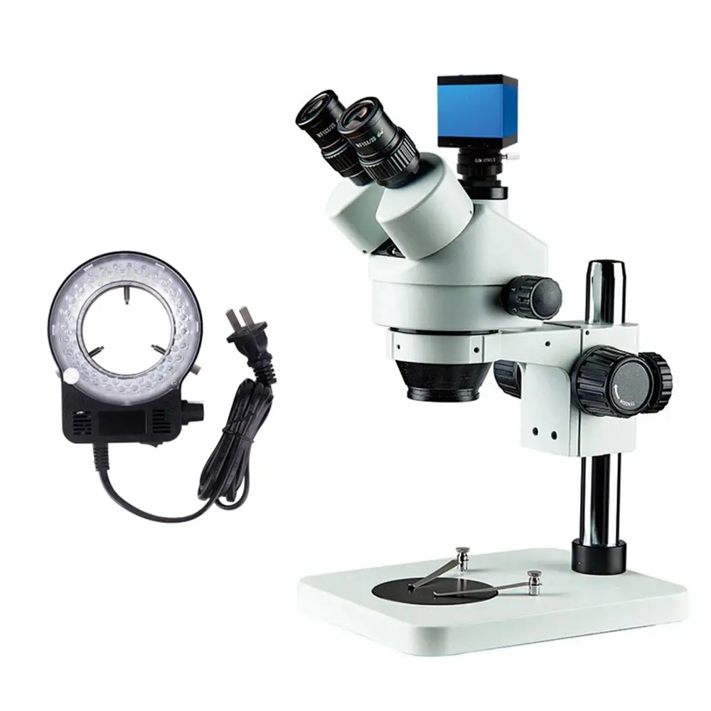 Biologico trinoculare digital usb macchina fotografica di tasca Zoom Stereo Microscopio TB7045-B2 microscopio