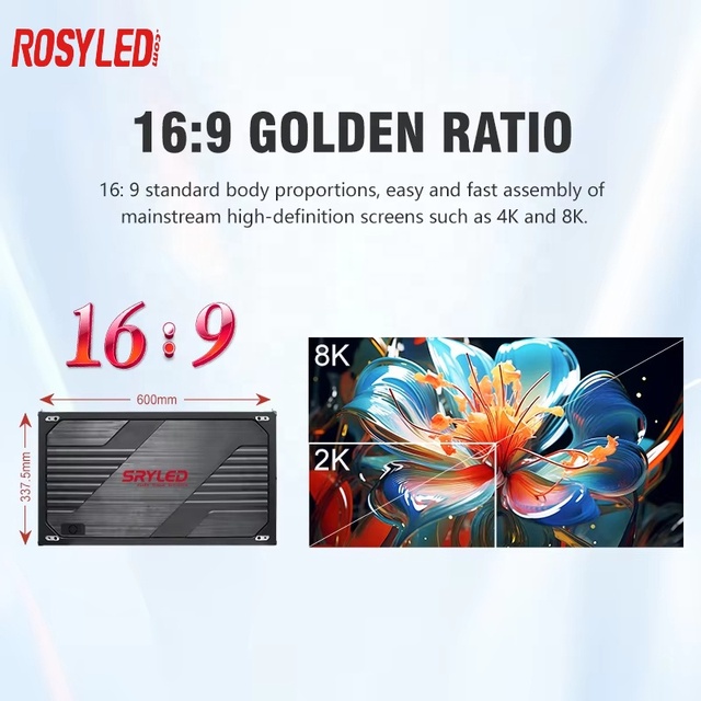 ROSYLED Ultra-Thin P1.25 mm Fine Pixel Pitch Indoor MicroLED 4K HDR10 Video Wall LED Screen Display for Marketing