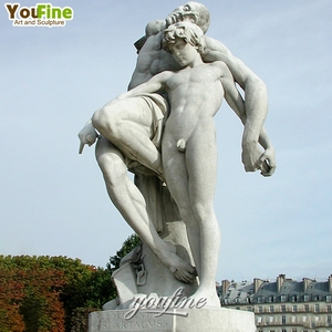 Escultura <span class=keywords><strong>de</strong></span> Mármol <span class=keywords><strong>de</strong></span> Tamaño Real del Juramento <span class=keywords><strong>de</strong></span> <span class=keywords><strong>Spartacus</strong></span>, Decoración Clásica para Jardín - Product Image 2