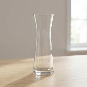 <b>Clear</b> Glass Carafe <b>Vase</b> Modern Round Water Pitcher Flower Vessel for Home Decor - Product Image 3