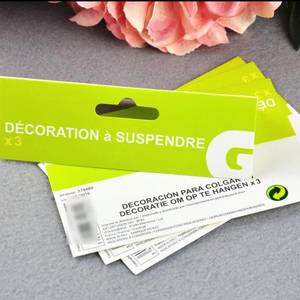 Papier imprimé Double face de haute qualité cartes d'en-tête de poinçonnage personnalisées cartes d'en-tête d'étiquette de carte de papier - Product Image 6
