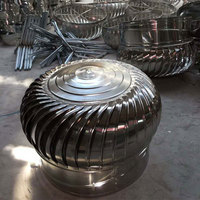 Ventilateur de toit extérieur moderne en acier inoxydable 201/304, sans alimentation, à boule éolienne, cyclone automatique, facile à installer