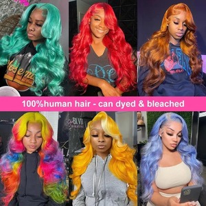 180% densità cruda vergine brasiliana capelli peruviani 613 <span class=keywords><strong>bionda</strong></span> onda profonda Hd trasparente pizzo frontale capelli umani parrucche per la vendita - Product Image 5