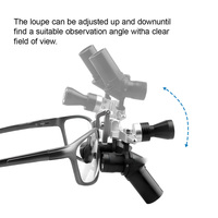 6X Ergo Loupes High-quality Optical Glass Binocular Magnifying Adjustable Working Distance 350-450mm 5W LED Headlight