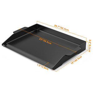 Piastra da cucina antiaderente <span class=keywords><strong>in</strong></span> <span class=keywords><strong>ghisa</strong></span> Pre-stagionata con piastra Grill alta per pareti laterali per una facile preparazione del cibo - Product Image 4