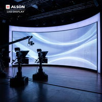 Écrans LED ALSON haute définition P2.6, P2.97 et P3.91 pour scènes intérieures, écrans de studio TV et murs vidéo