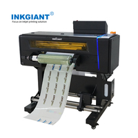 INKGIANT BF-40E3-UV Printer UV DTF Digital Otomatis 40cm A2 3 Head Roll-to-Roll untuk Toko Percetakan