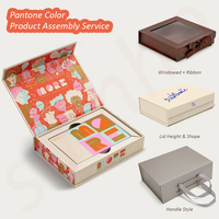 Boîte Cadeau Rigide en Carton avec Poignée pour Cadeaux d'Entreprise, Kits de Reconnaissance Client, Kits PR et Influenceurs, Cadeaux de Noël