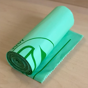Custom Logo Cassava Trash Compostable Biodegradable <b>PLA</b>/PBAT Supermarket Poop Bag Printed Plastic Grocery Bag with Vest Handle - Product Image 6