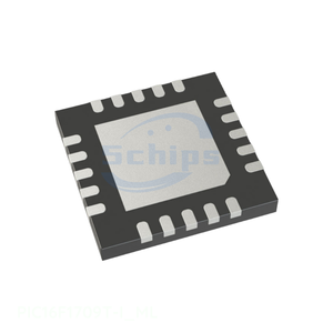 แผ่นสัมผัส20 VFQFN แบบฝัง PIC16F1709T-I_ML ชิ้นส่วนอิเล็กทรอนิกส์ของแท้บริการครบวงจร - Product Image 1