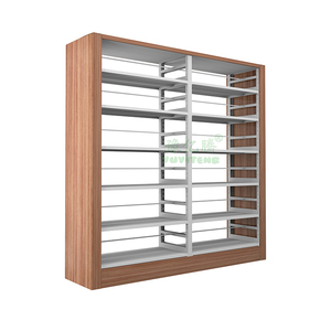 Estante de libros de Metal con impresión de transferencia de madera para <span class=keywords><strong>biblioteca</strong></span>, estantería, estantería para libros para <span class=keywords><strong>biblioteca</strong></span> - Product Image 3