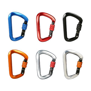 Bán Buôn 7075 Hợp Kim Nhôm Đi Bộ Đường Dài Carabiner Nhôm Khóa Leo Núi Carabiner Đầy Màu Sắc Mùa Xuân <span class=keywords><strong>Clip</strong></span> - Product Image 1