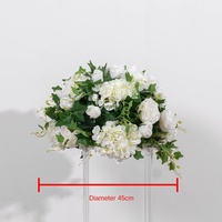 Boules de fleurs en soie sur mesure, pièces de décoration de table de mariage, rayonne, autres décorations de mariage, scène