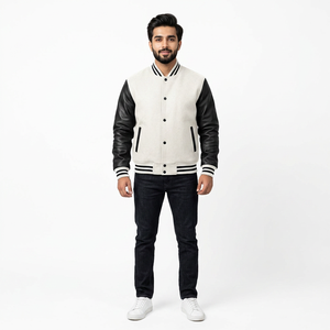 Personalizado hombres mujeres jóvenes Varsity béisbol chaquetas bombardero ligero abrigo personalizado cosido CollegeBaseballjacket para hombres - Product Image 1