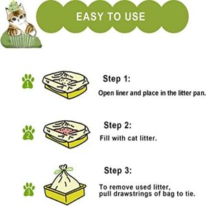 Saco plástico biodegradável compostável para embalagem de maca de gato, saco plástico para lixo de animais de estimação, saco de plástico personalizado para maca de gato - Product Image 6