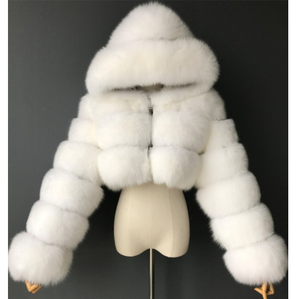 <span class=keywords><strong>Cappotto</strong></span> di <span class=keywords><strong>pelliccia</strong></span> di volpe sintetica di alta qualità da 2020 Vintage manica lunga <span class=keywords><strong>con</strong></span> cappello giacche corte sottili <span class=keywords><strong>cappotto</strong></span> di <span class=keywords><strong>pelliccia</strong></span> Femme - Product Image 5