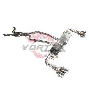 Échappement Vortex pour Porsche 958 Cayenne 3.0T 3.6 4.8 4.8T 2011-2014 Acier inoxydable poli miroir 1,5 mm d'épaisseur Échappement à soupapes - Product Image 3