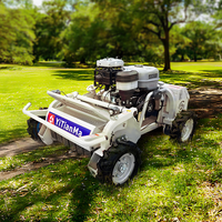 Penjualan Langsung Pabrik Mesin Diesel 4-Tak Tanpa Kabel 4-Roda Remote Control DIY Robot Pemotong Rumput Industri Zero Turn