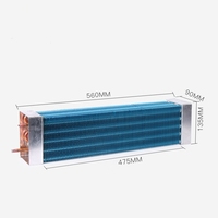 Evaporador CDDQ para Vitrina Refrigerada, Serpentín de Cobre de 10mm, Aletas de Aluminio Hidrófilas, Enfriador de Aire