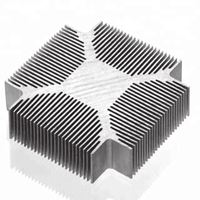 Dissipateur thermique d'extrusion d'aluminium de boîtier anodisé 6063 personnalisé dissipateur thermique d'extrusion d'aluminium de fraisage CNC