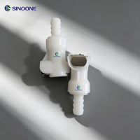 Raccord rapide en POM résistant au diesel de 1/4 pouce avec ressort SUS316 pour le refroidissement d'équipements et l'irrigation intensives