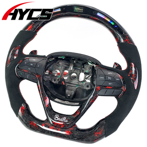 Volante Deportivo Personalizado de Fibra de Carbono Forjado con LED RPM Rojo para <span class=keywords><strong>Jeep</strong></span> <span class=keywords><strong>Grand</strong></span> <span class=keywords><strong>Cherokee</strong></span> <span class=keywords><strong>SRT</strong></span> 2012 2013 2014 2015 2016 - Product Image 2