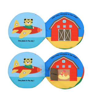 Ensemble éducatif tactile et tactile <span class=keywords><strong>Livre</strong></span> en tissu Peek-A-Boo en tissu doux pour bébé - Product Image 4