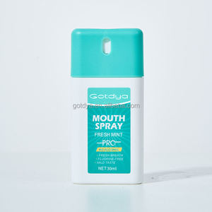 GAOTDYA OEM Spray <span class=keywords><strong>Oral</strong></span> Personalizado Portátil com Sabor Frutado e <span class=keywords><strong>Aloe</strong></span> <span class=keywords><strong>Vera</strong></span>, Certificado CE, Embalagem a Granel Azul Unissex - Product Image 1