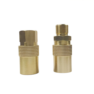 미국 플로우 쓰루 타입 소켓 스트레이트 지피타이트 몰드 커플링 오픈 플로우 퀵 커플러 호스 바브 커넥터 황동 파이프 피팅 - Product Image 2