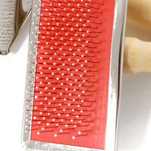 Peine de aseo para mascotas de madera de una sola cara, con cerdas de acero inoxidable, 18.5*12cm, más grande y denso - Product Image 2