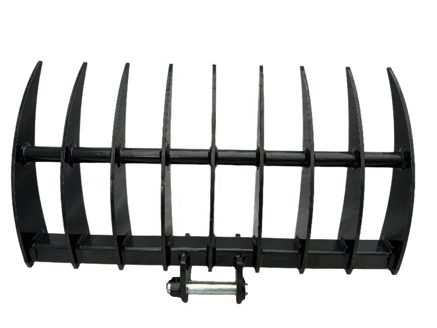 Chuangxin 2026 Mini Excavator Attachment Land Clearing Rake Soil ...
