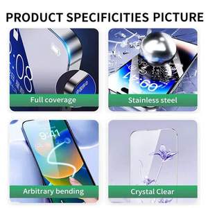 ฟิล์มกันรอยกระจกนิรภัยแบบใส HD ป้องกันน้ำสำหรับโทรศัพท์มือถือ iPhone 14 15 16 17 ซีรีส์ - Product Image 3