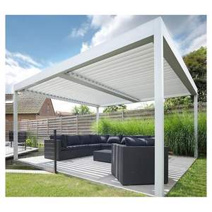 Pavillon en aluminium <span class=keywords><strong>Prima</strong></span> avec panneaux solaires : Solution extérieure durable pour une vie moderne - Product Image 2
