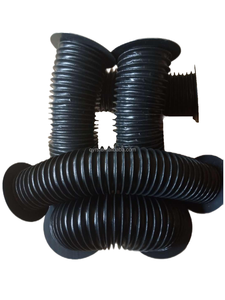 الأكورديون من النوع للآلات ، أنبوب مطاطي مضلع لولبي مرن من القماش ، تصميم دائري مقاوم للأتربة - Product Image 3