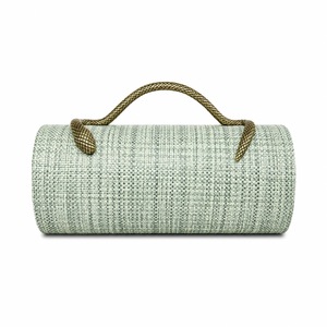 Sac à main cylindrique haut de gamme à motif serpent tissé, texture peau de serpent, idéal pour mariage et soirée - Product Image 3