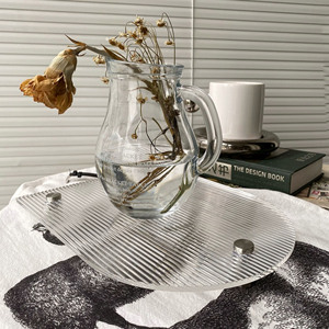 Acrylique décoratif <span class=keywords><strong>pied</strong></span> <span class=keywords><strong>plateau</strong></span> créatif acrylique plateaux bijoux parfum maquillage organisateur clair arc forme salle de bain évier vanité - Product Image 2