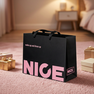 Bolsa de Papel Kraft Biodegradable Ecológica con Logotipo Personalizado, Bolsas de Regalo para Vino de Alta Calidad para Promoción y Compras - Product Image 2