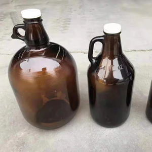 La mejor calidad original ámbar transparente 1L 4L <span class=keywords><strong>California</strong></span> copa <span class=keywords><strong>de</strong></span> vino Growler botella tarro con asa - Product Image 1
