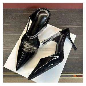 women's elegant pointed-toe sandals <b>shoes</b> stiletto heel fitted arch cover lining rubber sole wedding party formal dress <b>shoes</b> - Product Image 1