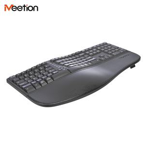 <span class=keywords><strong>Clavier</strong></span> <span class=keywords><strong>ergonomique</strong></span> sans fil <span class=keywords><strong>Bluetooth</strong></span> 2,4 G Meetion DirectorWe2 avec batterie rechargeable pour ordinateur de bureau portable - Product Image 6