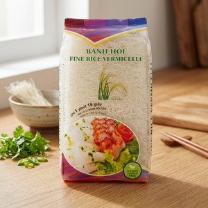 Nouilles de riz traditionnelles du Vietnam |   Pho/Riz vermicelles |   Nouilles fines séchées Bun Gao AA en sachet - Product Image 1