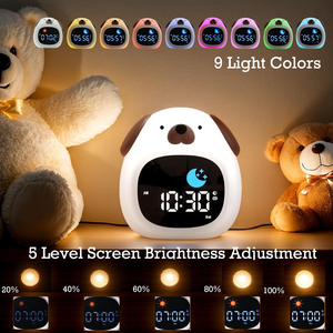 Sleep Trainer Multifunctional Digital Alarm <b>Clock</b> Baby Sleep Portable Sound White Noise Machine Touch Night Light - Product Image 4
