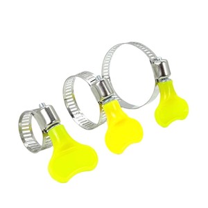 Abrazadera de manguera de acero inoxidable con mango de plástico, abrazadera de tubo autoajustable para reparación y reemplazo, grado 201 - Product Image 1