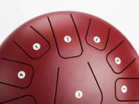 Tambour à langue rouge en fer carbone, jouet musical éducatif Montessori pour enfants - Tambours et percussions avec 12 gammes pour l'apprentissage