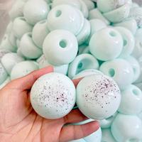 Conteneur vide de 5,5 cm pour jouet anti-stress à presser, en forme de coquille de pain gonflable DIY, avec couvercle